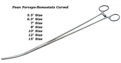 Pean Forceps-Hemostats Curved